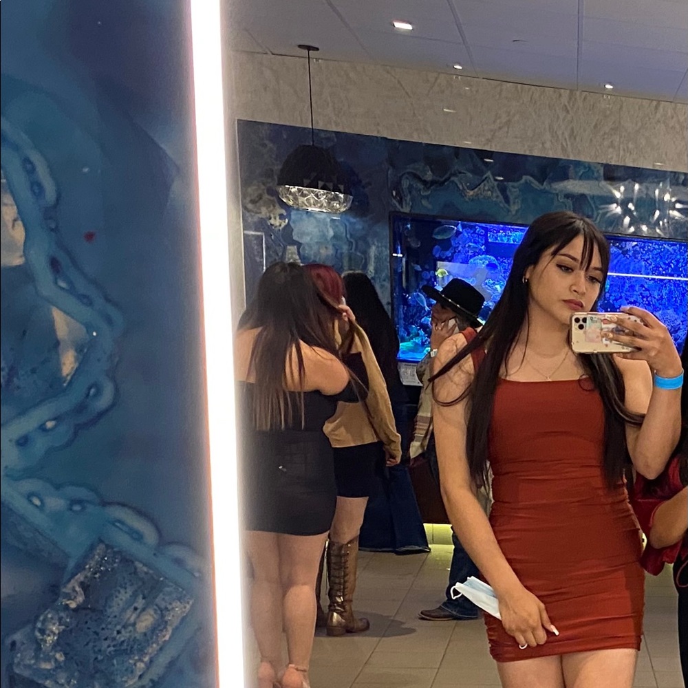 Orange dress